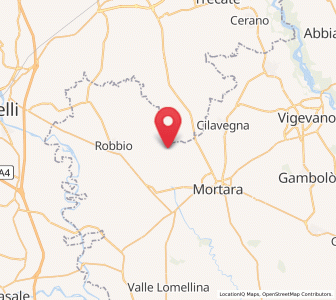 Map of Nicorvo, Lombardy
