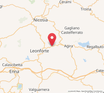 Map of Nissoria, Sicily