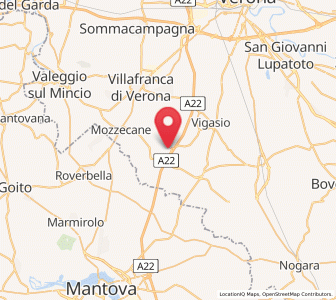 Map of Nogarole Rocca, Veneto