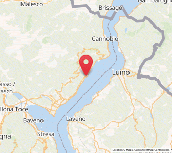 Map of Oggebbio, Piedmont