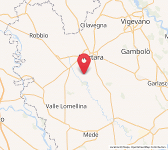 Map of Olevano di Lomellina, Lombardy