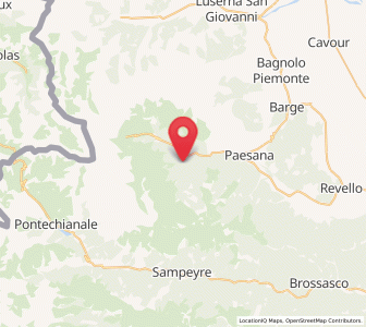 Map of Oncino, Piedmont