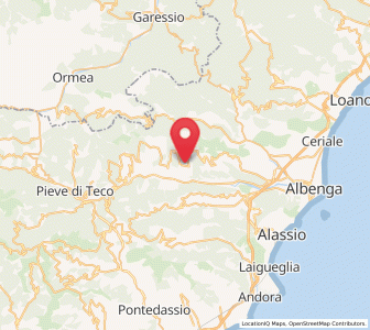 Map of Onzo, Liguria