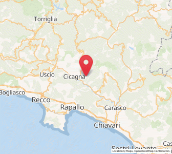 Map of Orero, Liguria