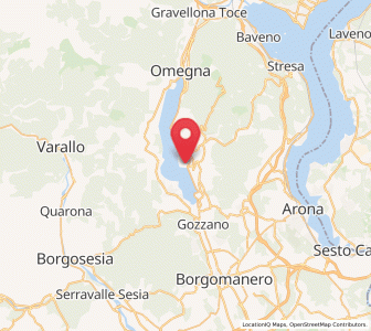 Map of Orta San Giulio, Piedmont