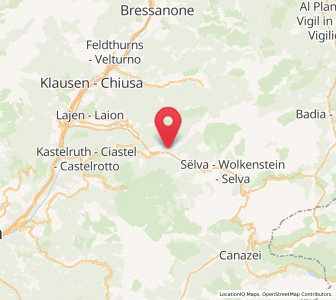 Map of St. Ulrich in Gröden, Trentino-Alto Adige