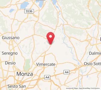 Map of Osnago, Lombardy