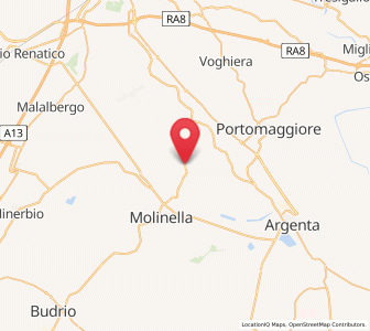 Map of Ospital Monacale, Emilia-Romagna