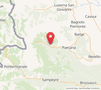 Map of Ostana, Piedmont