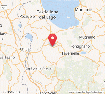 Map of Paciano, Umbria