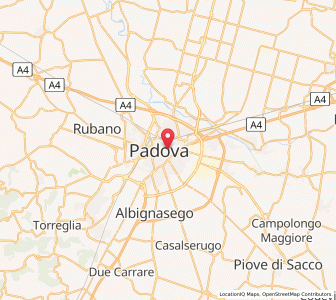 Map of Padua, Veneto