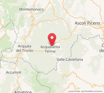Map of Paggese-Santa Maria, The Marches