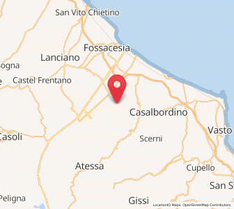 Map of Paglieta, Abruzzo