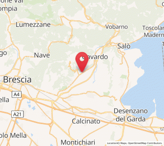 Map of Paitone, Lombardy