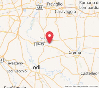Map of Palazzo Pignano, Lombardy
