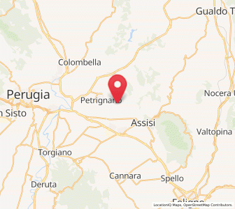 Map of Palazzo, Umbria