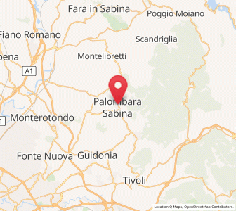 Map of Palombara Sabina, Lazio