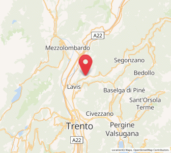 Map of Palù, Trentino-Alto Adige