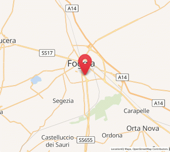 Map of Pantano, Apulia