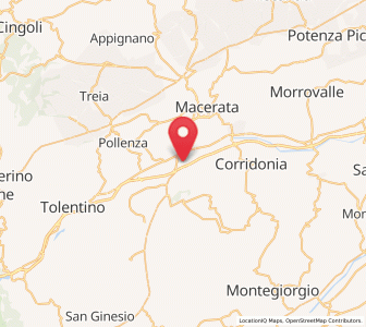 Map of Passo del Bidollo, The Marches