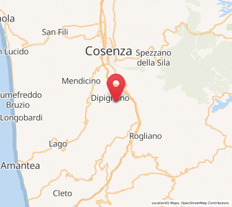 Map of Paterno Calabro, Calabria