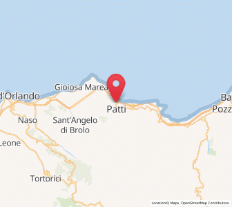 Map of Patti, Sicily