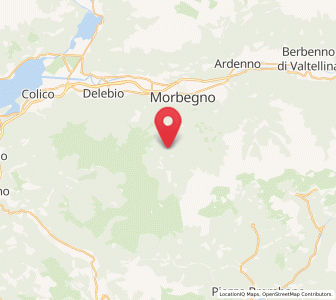 Map of Pedesina, Lombardy