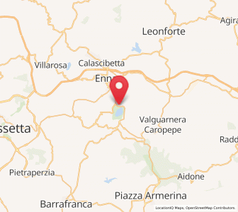 Map of Pergusa, Sicily