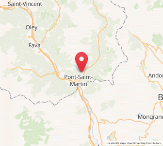Map of Perloz, Aosta Valley