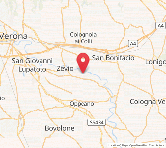 Map of Perzacco, Veneto