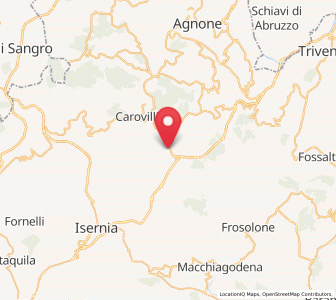 Map of Pescolanciano, Molise