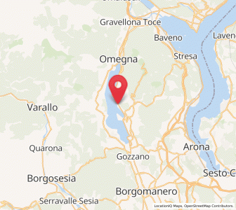Map of Pettenasco, Piedmont