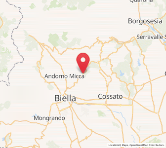 Map of Pettinengo, Piedmont