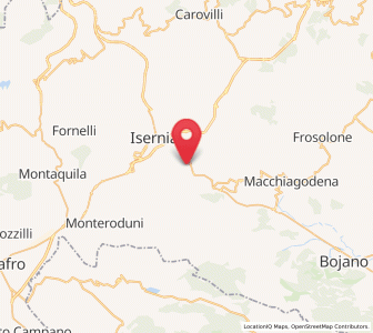 Map of Pettoranello del Molise, Molise