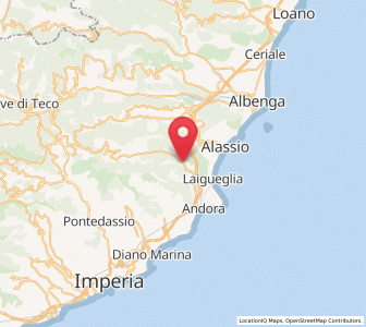 Map of Pian Rosso-Costa, Liguria