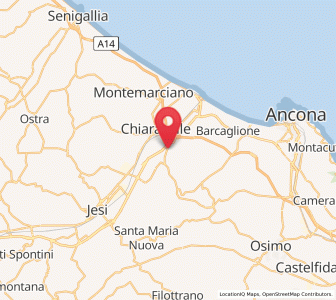 Map of Piane, The Marches