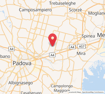 Map of Pianiga, Veneto