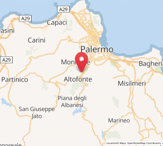 Map of Piano Maglio-Blandino, Sicily