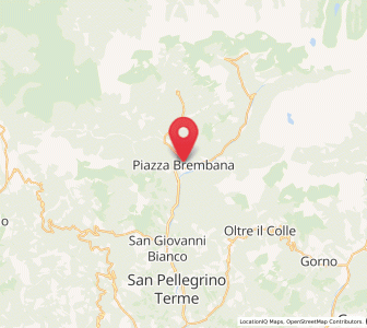 Map of Piazza Brembana, Lombardy