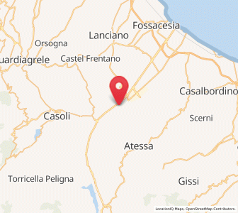 Map of Piazzano-Piana la Fara, Abruzzo