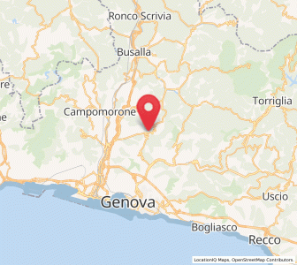 Map of Piccarello, Liguria