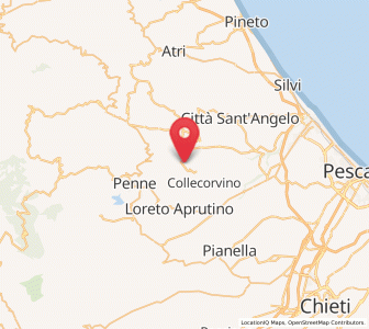 Map of Picciano, Abruzzo