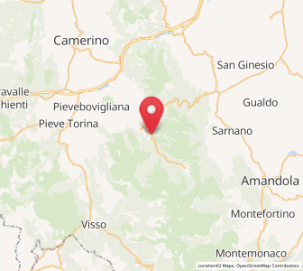 Map of Pie' del Colle, The Marches