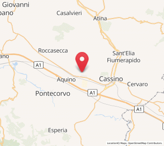 Map of Piedimonte San Germano Alta, Lazio