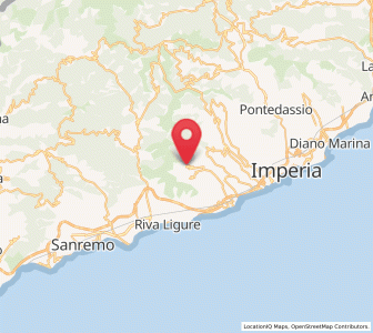 Map of Pietrabruna, Liguria