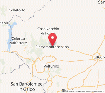 Map of Pietramontecorvino, Apulia