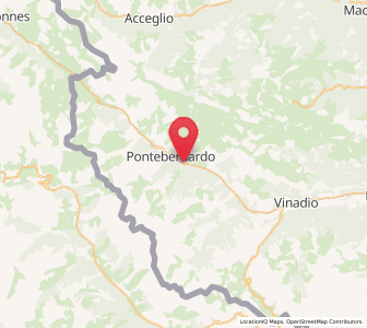Map of Pietraporzio, Piedmont