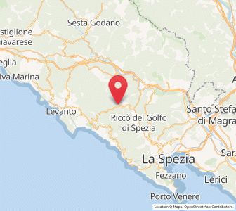 Map of Pignone, Liguria