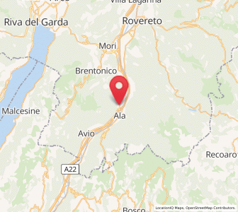 Map of Pilcante, Trentino-Alto Adige