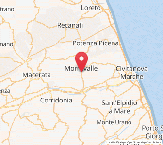 Map of Pintura, The Marches